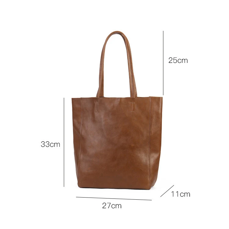 Title 6, Large Capacity Texture Tote Bag Fashion Simple ...
