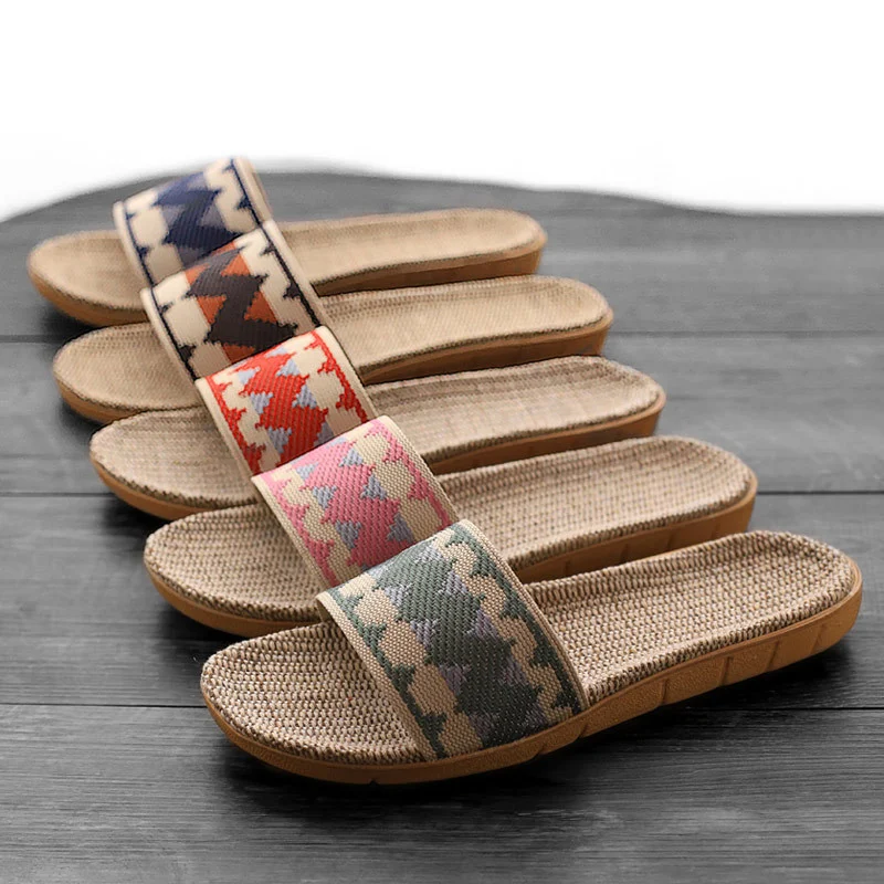 Title 7, Indoor Non-Slip Linen Slippers. Experience comf...