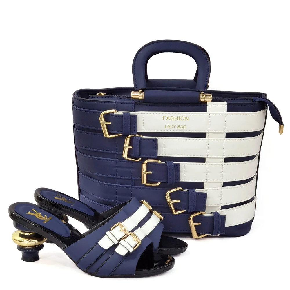 Metal Buckle Mid-heel Shoes With Large Bag Combo, offering style and convenience, perfect for any occasion, comfortable — photo 4