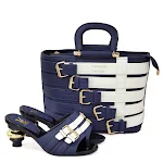 Metal Buckle Mid-heel Shoes With Large Bag Combo, offering style and convenience, perfect for any occasion, comfortable — photo 4