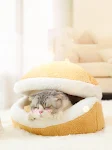 Closed cat litter bed for deep, warm sleep with a net design. Summer pet supplies. Provides a cozy and comfortable sleep — photo 2