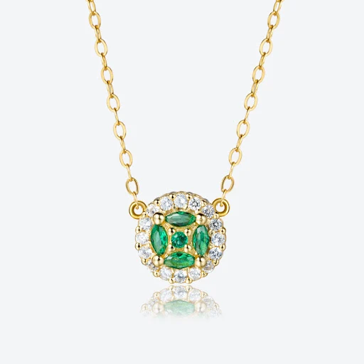 Title 5, Colar com Pingente de Diamante Retro Feminino M...
