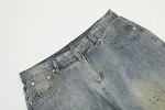 Waste Soil Raw Edge Denim Trousers for Men Durable denim, raw edge design, and comfortable fit for everyday wear, offeri — photo 13