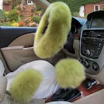 Long Wool Khaki Green