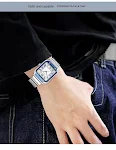 Relógio masculino clássico romano luminoso à prova d'água em aço, ideal para homens que buscam elegância e durabilidade. — foto 5