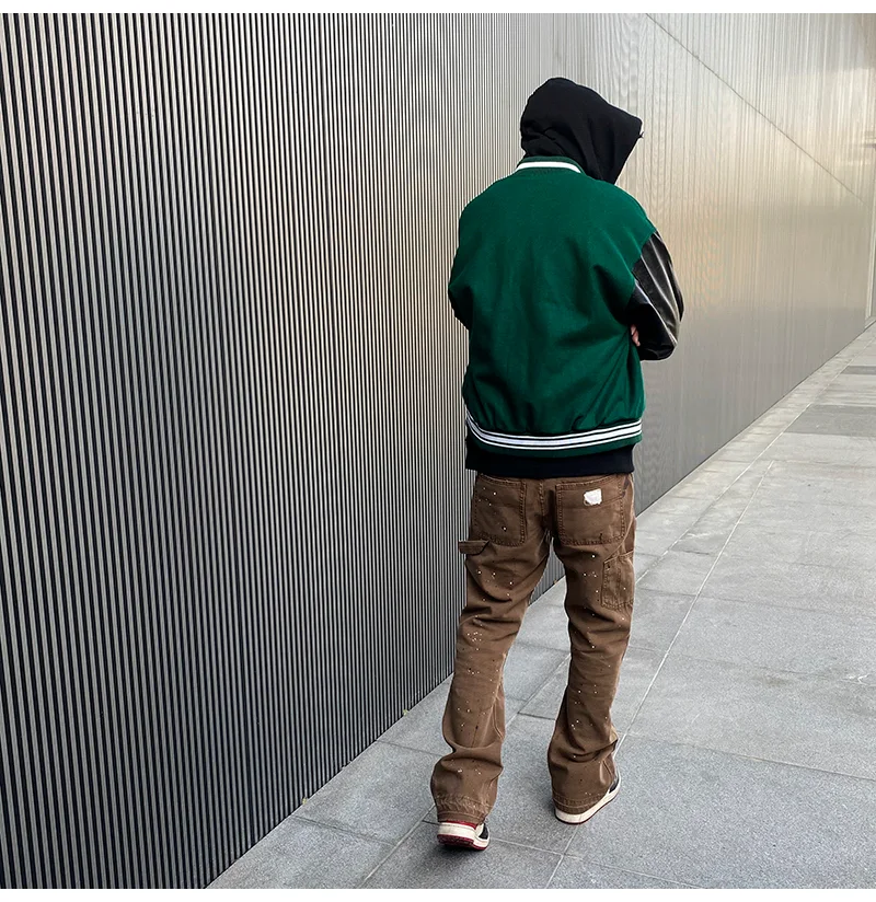 Brushed baseball uniform featuring contrast color patchwork embroidery, a comfortable and stylish choice for teams and c — photo 5