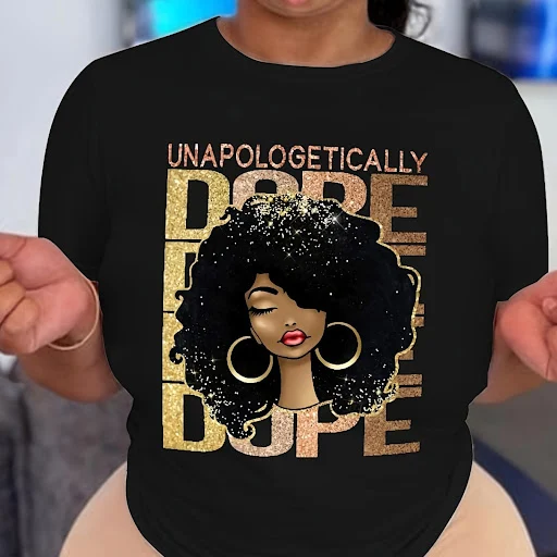 Title 7, Large size womens loose t-shirt printing for u...