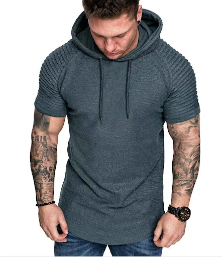 Title 11, Suéter masculino com mangas raglan plissadas. C...