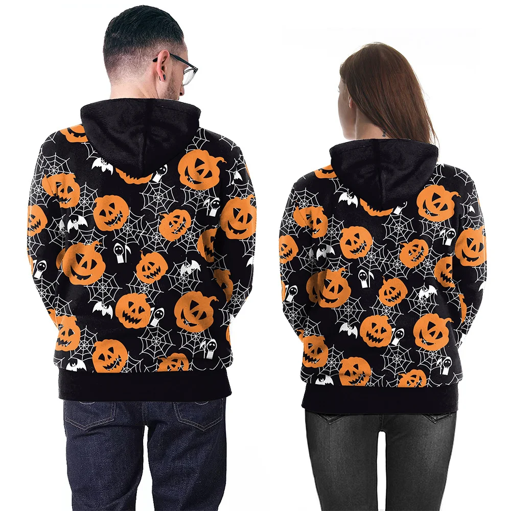 Suéter de casal feminino para performance de rua de Halloween. Confortável, estiloso e ideal para festas e fantasias em dupla. — foto 8