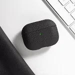 Custodia protettiva per auricolari in vera pelle con motivo a litchi. Proteggi le tue cuffie con stile e resistenza, design elegante e vestibilità perfetta. — foto 10