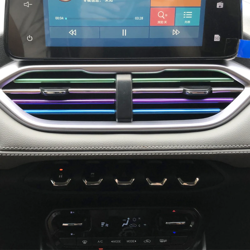 24 Colors Car Interior Design Modification Air Outlet Decoration Medium Net Binding Clips Enhance Your Car's Look Easy I — photo 14