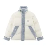 Casaco masculino de algodão acolchoado com gola alta, patchwork e contraste de cores. Conforto e estilo para o inverno, aquece com elegância. — foto 7