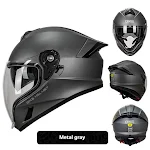 Motorradhelm mit Doppelvisier und großem Heckflügel für verbesserte Sicherheit und Optik. Maximaler Schutz und Komfort. — foto 10