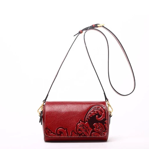 Title 6, New Womens Cowhide Messenger Bag, a stylish an...