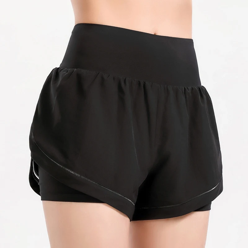 Anti-Fade Shorts Deportivos Mujer Ajustados Secado Rápido Entrenamiento Correr Yoga Fitness Pantalones Agujero Holgados Ajuste Alto — foto 4