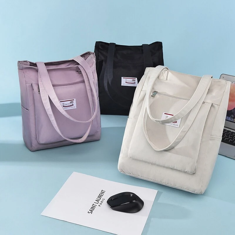 Title 18, One-shoulder shopping bag laptop bag shockproof...