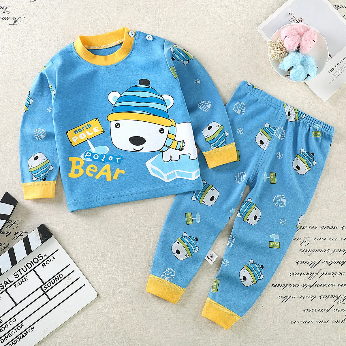 Title 12, Completo autunnale in puro cotone per bambini, ...