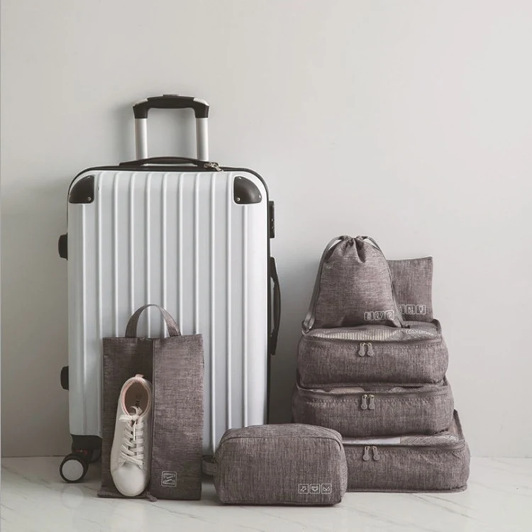 Kit de bolsas organizadoras e de armazenamento para viagem. Mantenha suas malas arrumadas e seus pertences protegidos. Ideal para qualquer viagem. — foto 10