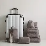Kit de bolsas organizadoras e de armazenamento para viagem. Mantenha suas malas arrumadas e seus pertences protegidos. Ideal para qualquer viagem. — foto 10