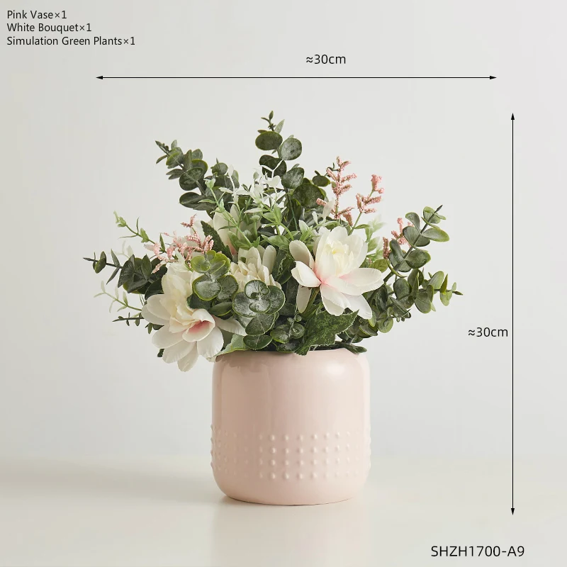 Title 10, Straight Ceramic Vase Modern Minimalist Decorat...