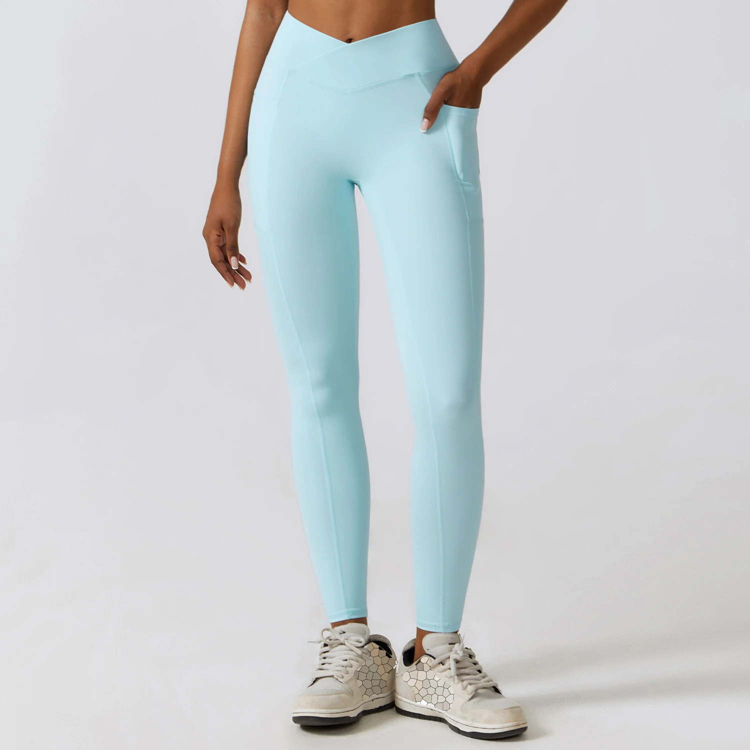 Title 7, Calças Fitness Hip Raise Femininas Secagem Rápi...