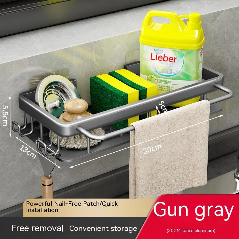 Home Kitchen Storage Rack Wall-mounted Sink Artifact Organizes your kitchen and maximizes space for utensils and other i — photo 16