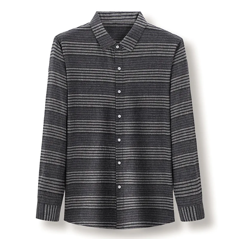 Young and middle-aged men's long-sleeved shirt, perfect for everyday wear, comfortable and stylish, suitable for a varie — photo 3