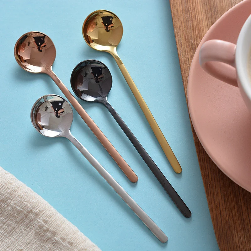 Title 2, Matte frosted 304 coffee spoon. Enjoy your coff...