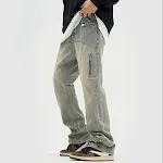 American Retro Workwear Breasted Jeans, Slightly Flared, Slimming Fit. A classic style for a flattering and timeless sil — photo 2