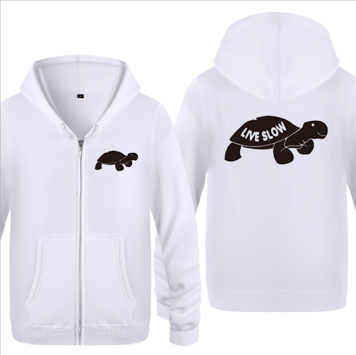 Title 7, Mens zipper sweater cardigan cute cartoon turtle