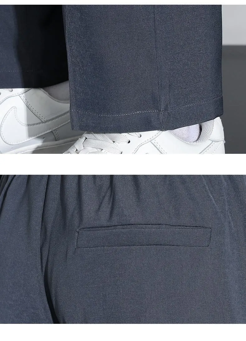 Title 5, Casual Mens Straight Loose Pants Comfortable e...