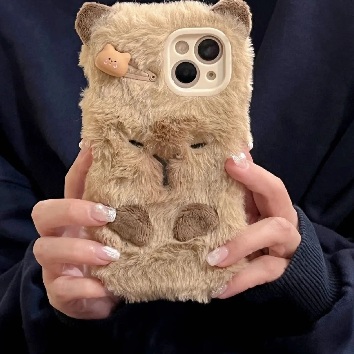 Title 3, Popular Cartoon Plush Capabala Phone Case Prote...