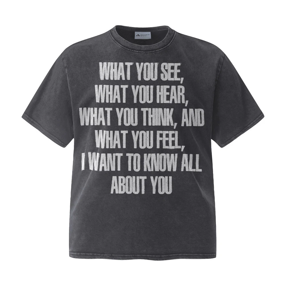 Camiseta masculina de manga curta com letras em inglês, moderna e confortável. Perfeita para looks casuais, ideal para o verão. — foto 13