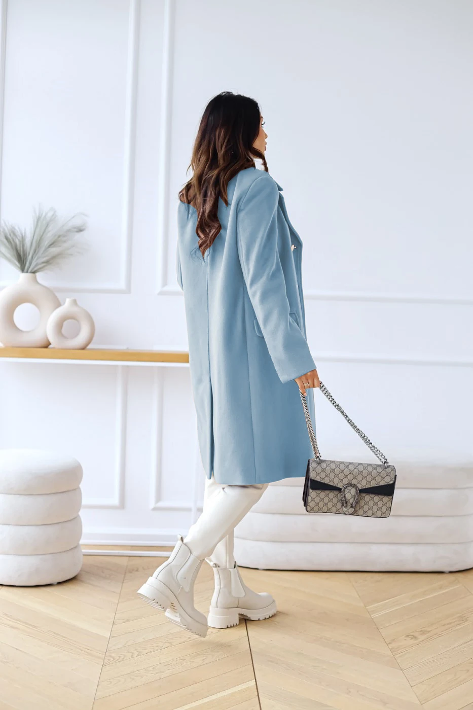 Title 37, New Womens Simple Long Sleeve Lapel Double Bre...