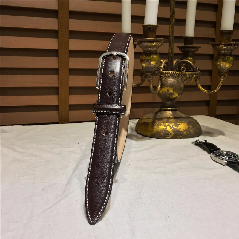 Title 1, Versatile Retro Simple Leather Belt A classic a...