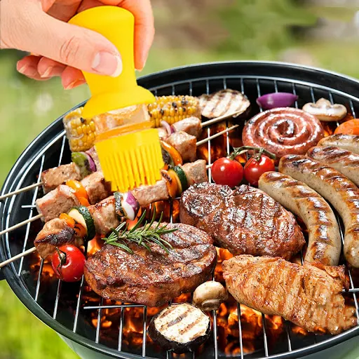 Title 6, 2 in 1 Oil Dispenser with Silicone Brush BBQ Oi...