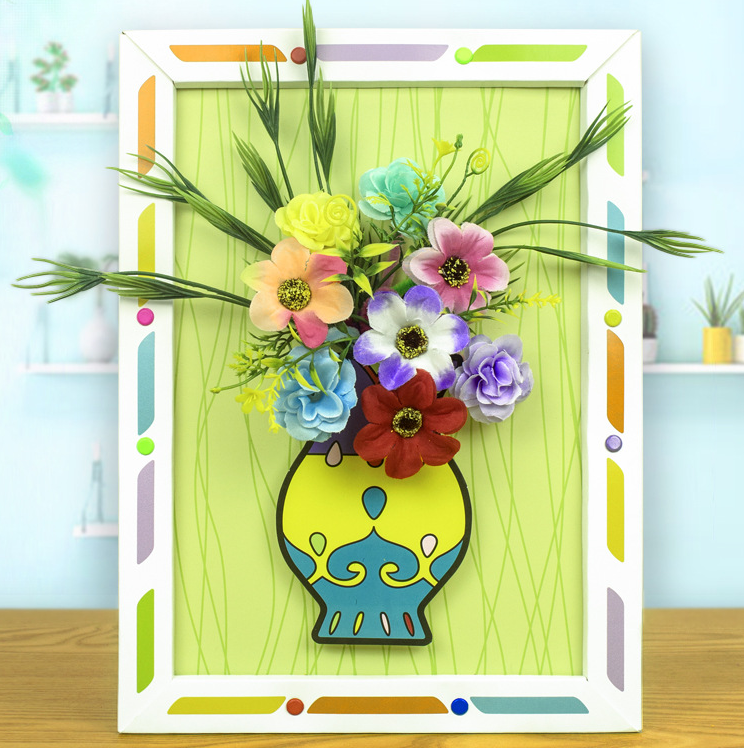 Handmade Button Bouquet Children's Educational Toys Develops fine motor skills and sparks creativity. A fun and educatio — photo 8