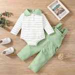 Conjunto de blusa sem capuz e calças verdes de algodão, um traje prático e confortável para uso diário. Perfeito para um visual casual e elegante, ideal para o dia a dia. — foto 5