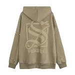 Dark Symbol Paste Cloth geborduurde en geborstelde hoodie. Comfortabel, warm en ideaal voor een casual en stijlvolle look. — foto 16