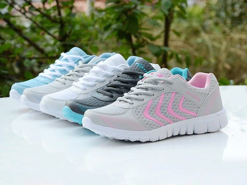 Title 3, Mesh lace up flat shoes sneakers for everyday c...