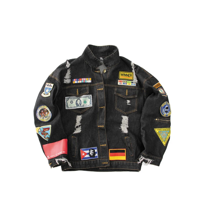 Title 3, Trendy Handsome Ripped Denim Jacket. Elevate yo...