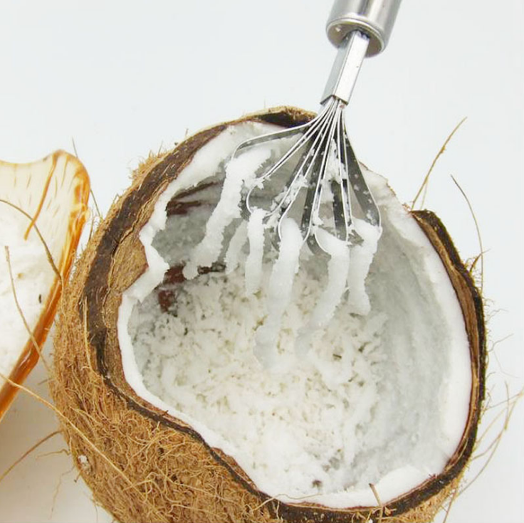Stainless steel coconut planer, fish scale remover, and scraping tool. Effortlessly prepare coconut and scale fish with — photo 6