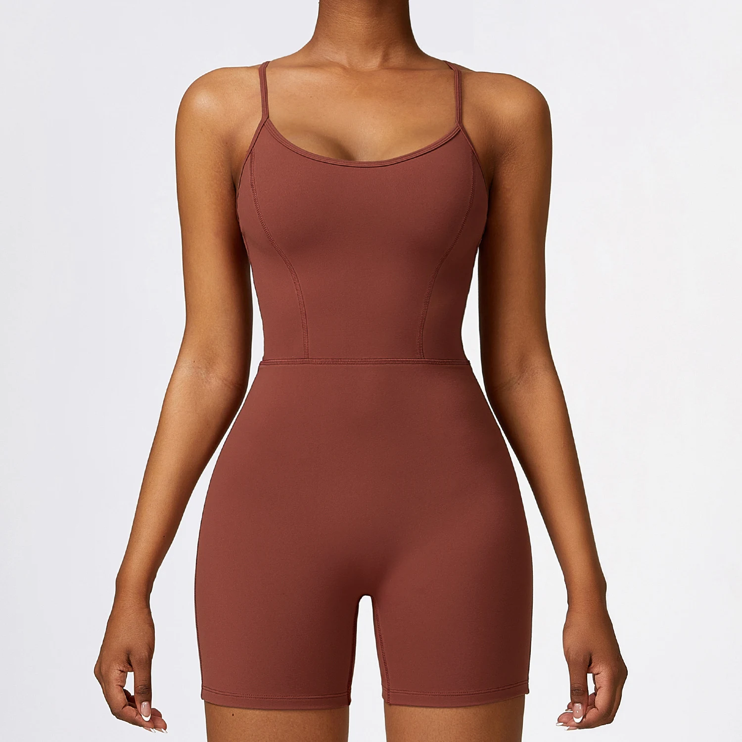 Dans fitness yoga jumpsuit met geïntegreerde heuplift voor sport, springen en yoga. Verbeter je dans en sport prestaties. — foto 23