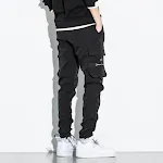 Trendy cropped katoenen broeken voor heren. Ervaar comfort en casual stijl met deze heren enkellange broek. Perfect voor een relaxte look. — foto 1