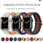Pulseira Trançada de Nylon Ajustável para Apple Watch 7 - Conforto e Estilo Incomparáveis. Desfrute de um ajuste perfeito e design elegante. — foto 27