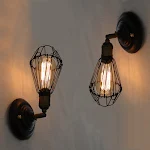 Luminária de parede retrô em ferro forjado, estilo industrial americano, para corredor de bar e restaurante, universal — foto 7