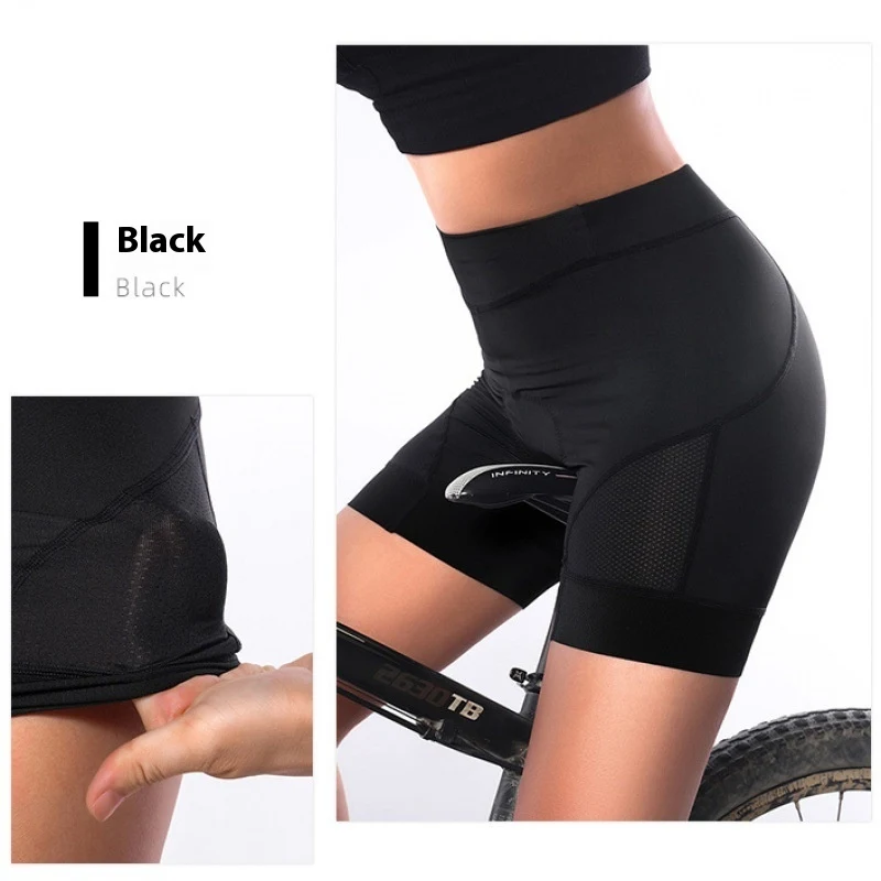 Nova Calça de Ciclismo Feminina com Gel de Sílica. Calcinha de Bicicleta com Almofada de Absorção de Choque para Conforto. — foto 17