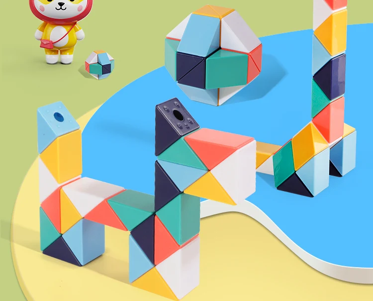 Title 15, Magic Snake Cube Stress Relief Educational Toy ...