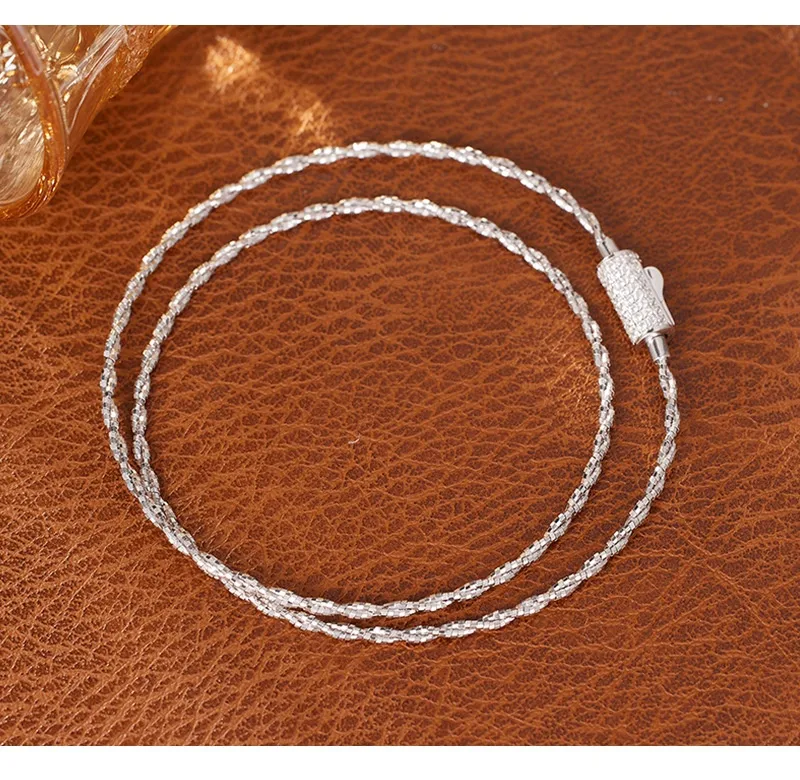 Title 10, Colar Feminino S925 Prata Esterlina, Luxo Leve ...
