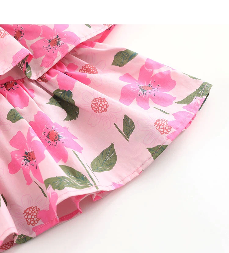 Title 8, Meisjes grote bloemen katoenen sling suit, perf...